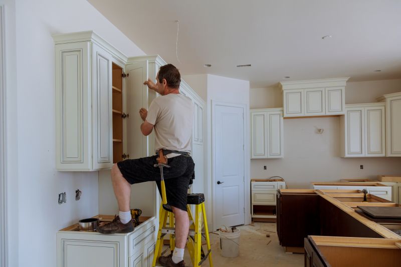 Local Custom Cabinets Installation pros at work
